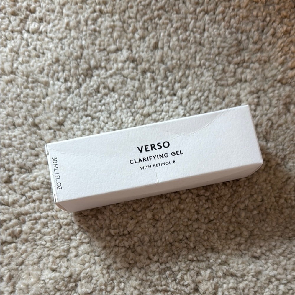 New verso clarifying gel with retinol 8